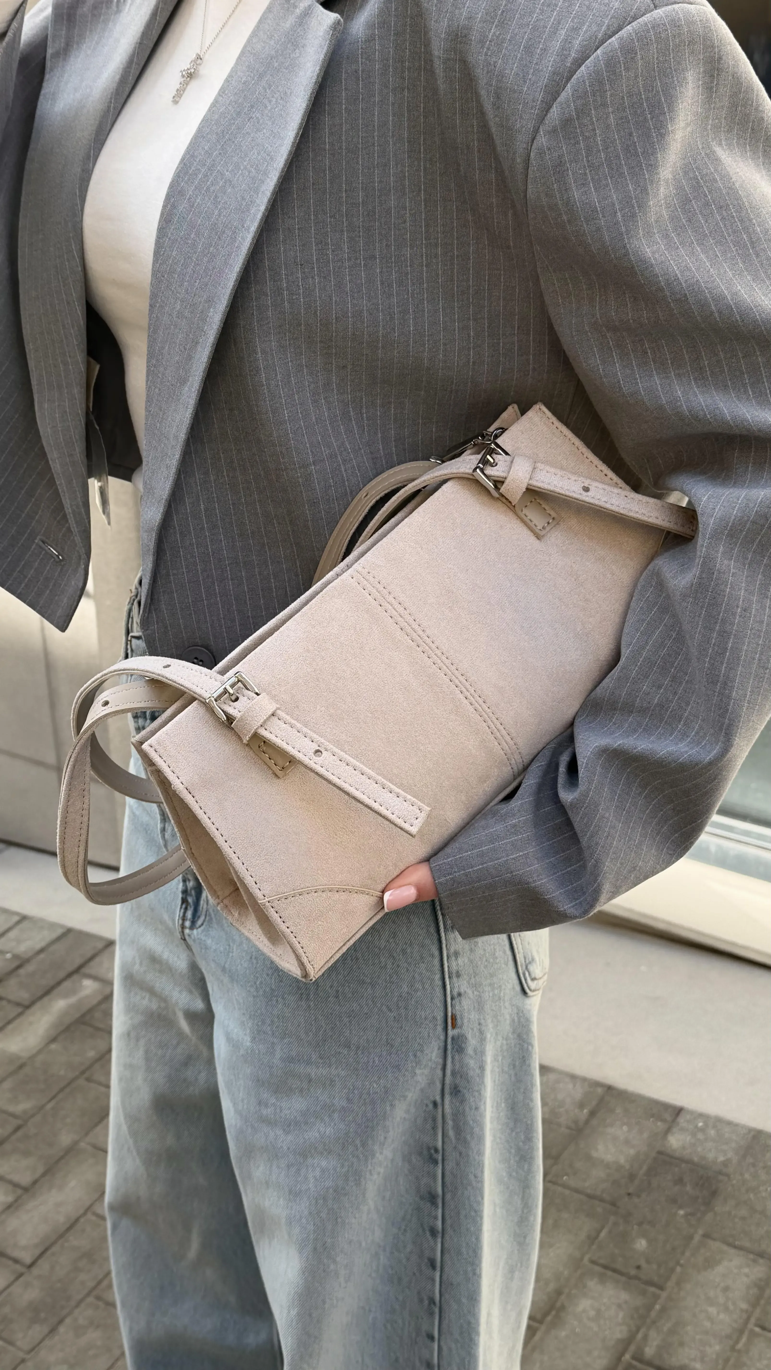 MIRA BAG SUEDE BEIGE